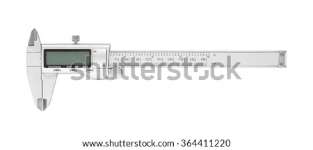 Dgital Electronic Vernier Caliper, isolated on white background
