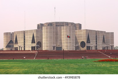 Dhaka, Bangladesh - 1 October, 2016: National Parliament Building Dhaka, Bangladesh.