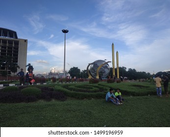 Dhaka, Bangladesh- 5 September 2019: In Front Of The Hazrat Shahjalal  International Airport.