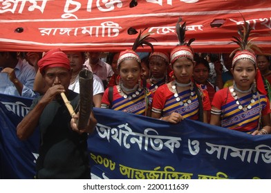 Dhaka, Bangladesh - August 09, 2008: Bangladeshi Indigenous People Gather As They Celebrate World Indigenous Day At Dhaka, Bangladesh.