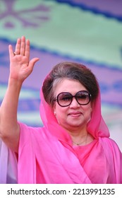 Dhaka, Bangladesh - December 19, 2012: Former Prime Minister And BNP Chairperson Begum Khaleda Zia, Dhaka, Bangladesh. 