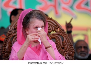 Dhaka, Bangladesh - December 19, 2012: Former Prime Minister And BNP Chairperson Begum Khaleda Zia, Dhaka, Bangladesh. 