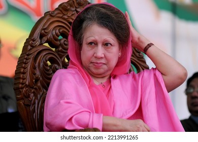 Dhaka, Bangladesh - December 19, 2012: Former Prime Minister And BNP Chairperson Begum Khaleda Zia, Dhaka, Bangladesh. 