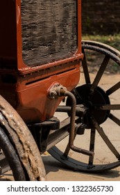 Dhaka, Bangladesh. February 21, 2019. Motor Hand Start Crank On Vintage McCormick-Deering. This Is A Vintage McCormick-Deering Tractor.