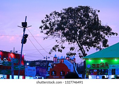 Dhaka, Bangladesh - February 26, 2019: Ekushey Book Fair. TSC, DU