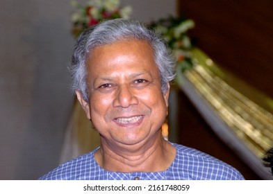 Dhaka, Bangladesh - June 21, 2006: Dr. Muhammad Yunus Was Awarded The Nobel Peace Prize For Founding The Grameen Bank And Pioneering The Concepts Of Micro Credit And Microfinance.