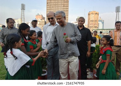 Dhaka, Bangladesh - May 27, 2007: Dr. Muhammad Yunus Was Awarded The Nobel Peace Prize For Founding The Grameen Bank And Pioneering The Concepts Of Micro Credit And Microfinance.