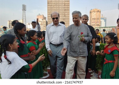 Dhaka, Bangladesh - May 27, 2007: Dr. Muhammad Yunus Was Awarded The Nobel Peace Prize For Founding The Grameen Bank And Pioneering The Concepts Of Micro Credit And Microfinance.