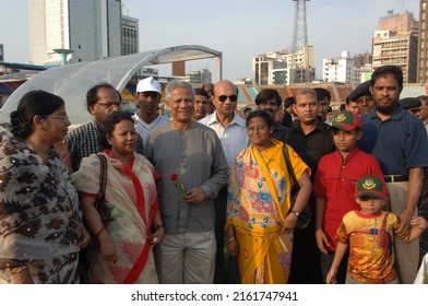 Dhaka, Bangladesh - May 27, 2007: Dr. Muhammad Yunus Was Awarded The Nobel Peace Prize For Founding The Grameen Bank And Pioneering The Concepts Of Micro Credit And Microfinance.