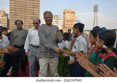 Dhaka, Bangladesh - May 27, 2007: Dr. Muhammad Yunus Was Awarded The Nobel Peace Prize For Founding The Grameen Bank And Pioneering The Concepts Of Micro Credit And Microfinance.