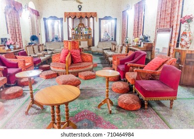 DHAKA, BANGLADESH - NOVEMBER 22, 2016: Interior Of Ahsan Manzil, Former Residential Palace Of The Nawab Of Dhaka, Bangladesh