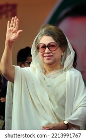 Dhaka, Bangladesh - November 28, 2012: Former Prime Minister And BNP Chairperson Begum Khaleda Zia, Dhaka, Bangladesh. 