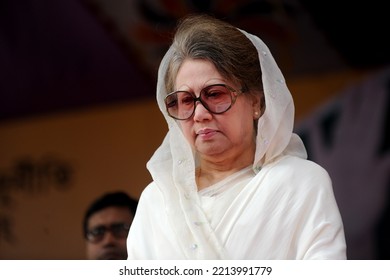 Dhaka, Bangladesh - November 28, 2012: Former Prime Minister And BNP Chairperson Begum Khaleda Zia, Dhaka, Bangladesh. 