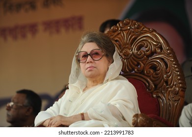 Dhaka, Bangladesh - November 28, 2012: Former Prime Minister And BNP Chairperson Begum Khaleda Zia, Dhaka, Bangladesh. 