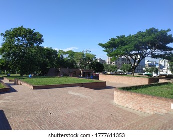 Dhaka Bangladesh-16 July 2020: Beautiful Martyred Intellectuals Memorial In Mohammadpur, Dhaka.