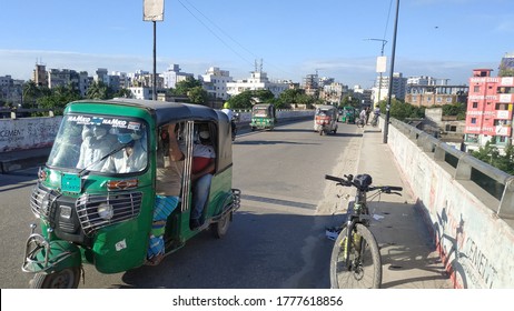 Dhaka Bangladesh-16 July 2020: Beautiful Basila Bridge In Mohammadpur, Dhaka.