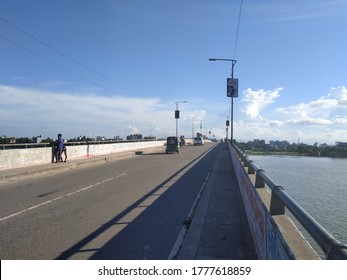 Dhaka Bangladesh-16 July 2020: Beautiful Basila Bridge In Mohammadpur, Dhaka.