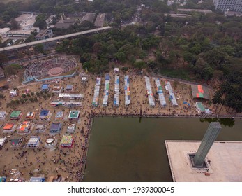 Dhaka,Bangladesh- March 19 2021: A Book Fair Of Bangladesh Which Is Held On Every Year In Dhaka Suhrawardy Udyan.