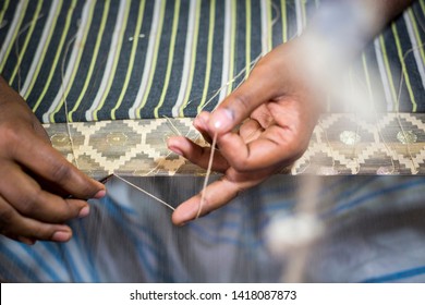 Dhakai Jamdani Weaving In Rupganj, Dhaka Division, Narayanganj District, Bangladesh