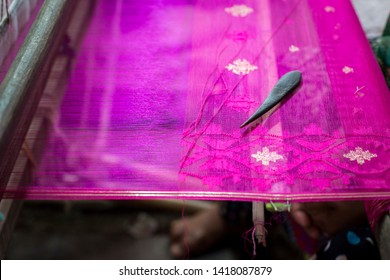 Dhakai Jamdani Weaving In Rupganj, Dhaka Division, Narayanganj District, Bangladesh