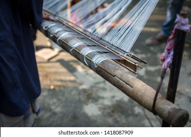 Dhakai Jamdani Weaving In Rupganj, Dhaka Division, Narayanganj District, Bangladesh