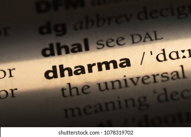 Dharma Word Dictionary Dharma Concept Stock Photo 1078319702 | Shutterstock