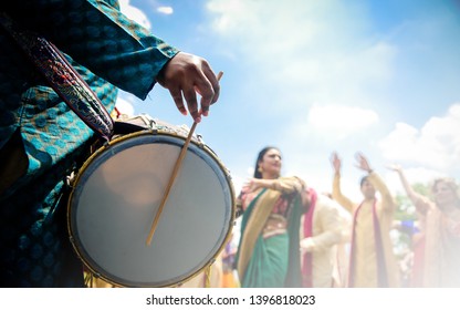 Dhol Player During Wedding Baraat
Karachi, Pakistan, May 01 ,2019