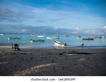 Dhow Harbor, Kizimkazi, Zanzibar. One Of The Most Famous Places For Spotting Dolphins.