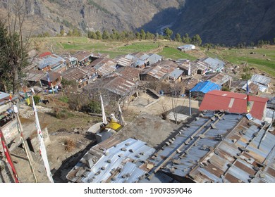 Dhunche Village In Langtang National Park