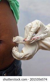 A Diabetes Patient  Taking Insulin. 