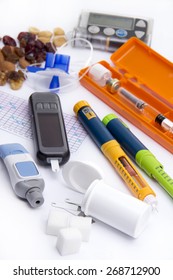 Diabetic Items 
Education About What You Need To Control (take Care Of) Diabetes:
- Insulin Pump For Continuous Feed
-blood Sugar Meter
- Insulin Pen
- Glucose Injection
- Sugar
- Healthy Food