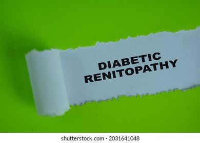 Diabetic Renitopathy Text written in torn paper