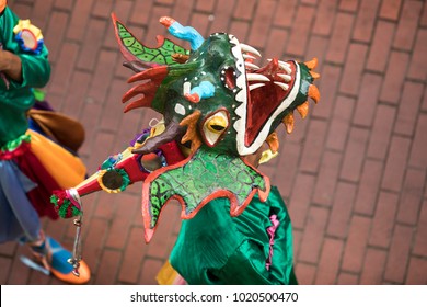Diablicos, The Typical Carnival Masks In Panama

