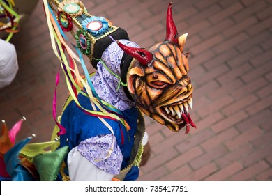 Diablicos, The Typical Carnival Masks In Panama
