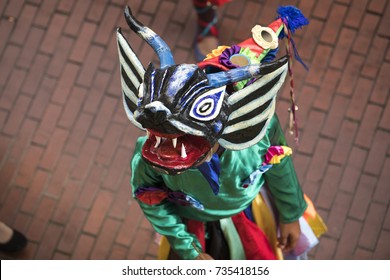 Diablicos, The Typical Carnival Masks In Panama
