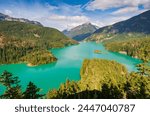 The Diablo Lake at North Cascades National Park in Washington State, USA