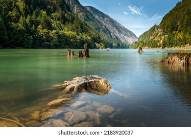 The Diablo Lake in the North Cascades National Park, Washington