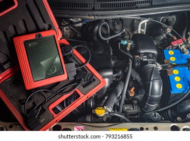 diagnostic equipment for car repair, motor, wire battery