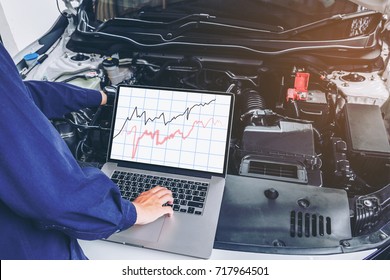 Diagnostic machine tools ready to be used with car