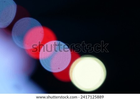 Similar – Image, Stock Photo Urban blur night lights IV