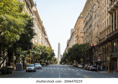 diagonal norte obelisco back buenos aires argentina septiembre 2021