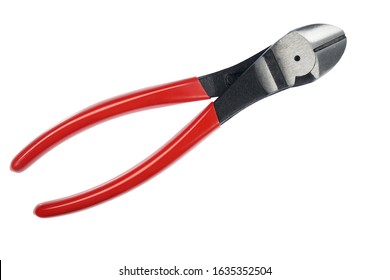 Diagonal Pliers On A Background