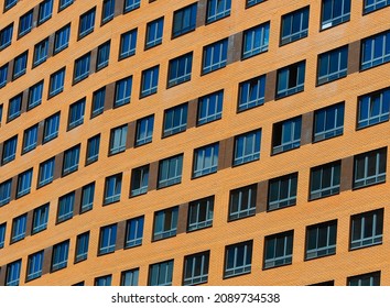 Diagonal row of windows architecture backdrop