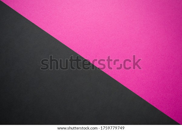 Diagonally divided
black and pink
background