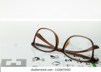 Diagram of checking eyes  glasses Optometry medical background. - Shutterstock ID 1133672453