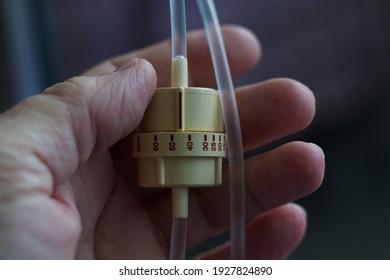 Dial Flow Controller Iv Fluid Being Stock Photo 1927824890 | Shutterstock