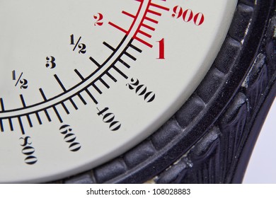 Dial of an old scale
