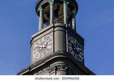 Dial of St. Michael's Church, Hamburg, Germany, (German: Hauptkirche Sankt Michaelis, colloquially called Michel) is one of Hamburg's five Lutheran main churches and the most famous church in the city