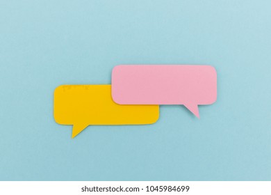 Dialog - Two Blank Speech Bubbles