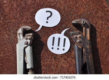 a dialogue between two rusty wrenches